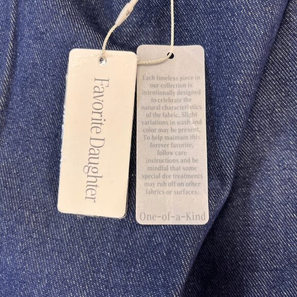 Favorite Daughter Vienna Wide Leg Pants Size 14 Dark Wash Denim High Rise Cotton - Picture 13 of 13